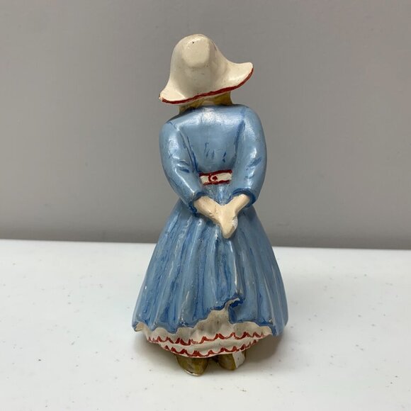 Vintage Blue Ceramic Dutch Girl Figurine - Picture 4 of 8